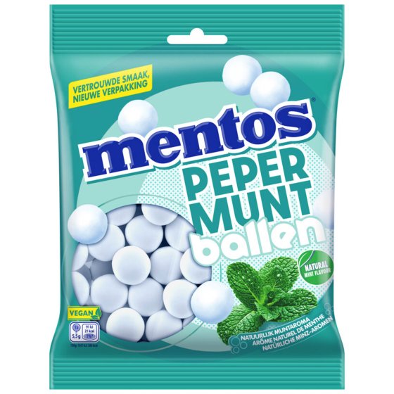 Mentos Pepermuntballen 220g