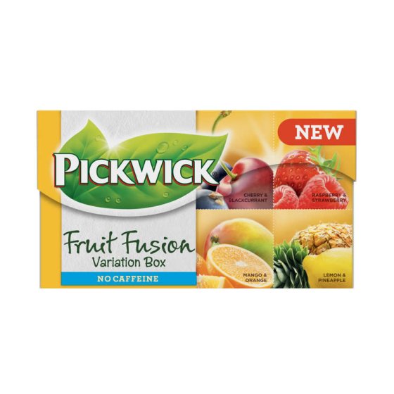Pickwick 4 Sorten Frucht Tee Gelb ohne Coffien 15 Stk. x 1g