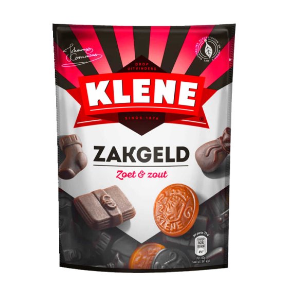 Klene Zakgeld Lakritz Zoet & Zout 210g