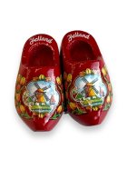 Magnet - Holländische Clogs - Holzschuhe - Farbe: Rot