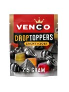 Venco Droptoppers Zacht & Zoet Lakritz-Mix 215g