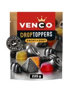 Venco Droptoppers Zacht & Zoet Lakritz-Mix 225g