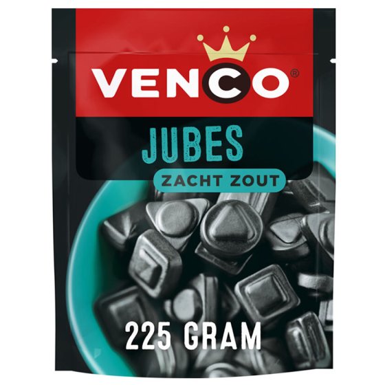Venco Jubes Lakritz Zacht Zout - weich & salzig 235g