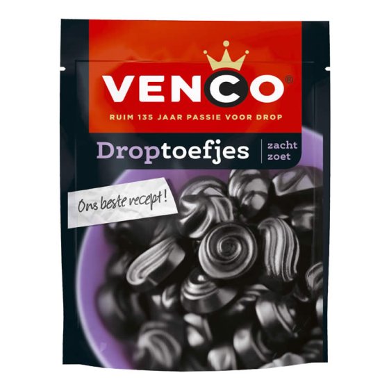 Venco Droptoefjes Lakritz Süß und Weich 235g