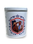 Fortuin Dose Koning Willem-Alexander und Maxima Blau Wilhelmina Pepermunt Pfefferminze 500g