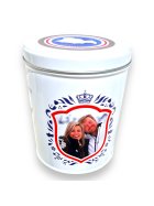 Fortuin Dose Koning Willem-Alexander und Maxima Blau Wilhelmina Pepermunt Pfefferminze 500g