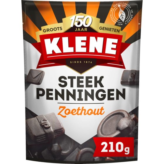 Klene Steekpenningen Lakritz Zoethout 210g