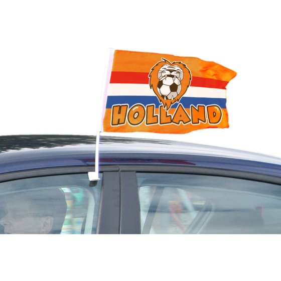 1 x Autofahne 45 x 30 Holland mit Löwe