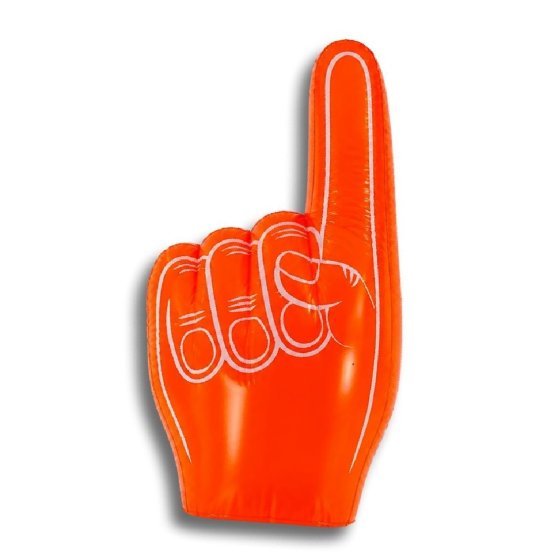 Aufblasbare Fan-Hand "Finger" Oranje