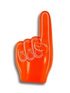 Aufblasbare Fan-Hand "Finger" Oranje