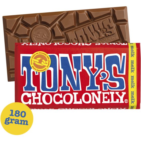 Tonys Chocolonely Melk Vollmilchschokolade 180g