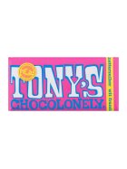 Tonys Chocolonely Weiße Schokolade Himbeer Knusperzucker 180g ( MHD 19.06.2024 )
