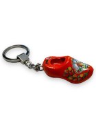 Schlüsselanhänger - Holländischer Clog - Holzschuh - Orange