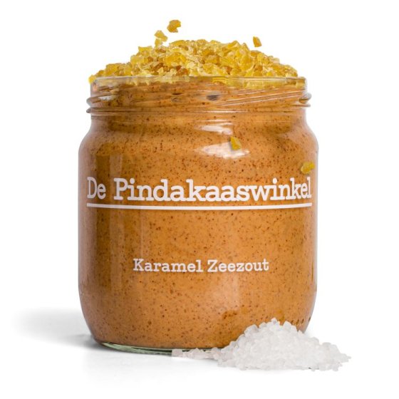 De Pindakaaswinkel Erdnussbutter Pindakaas Karamel Zeezout 420g