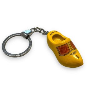 Schlüsselanhänger - Holländischer Clog - Holzschuh - Gelb