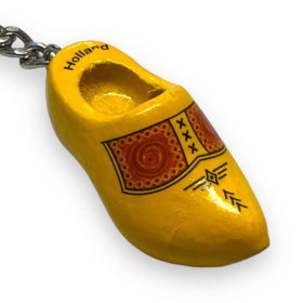 Schlüsselanhänger - Holländischer Clog - Holzschuh - Gelb