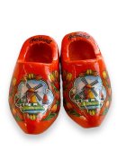 Magnet - Holländische Clogs - Holzschuhe - Farbe: Orange
