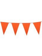 Holland Girlande 10 Meter mit 20 orangen Wimpeln