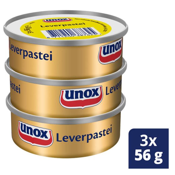 Unox Leberwurst 3 kleine Dosen a 56g