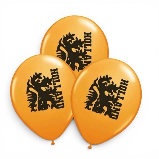 Oranje Luftballons Aufdruck Löwe 8 Stück