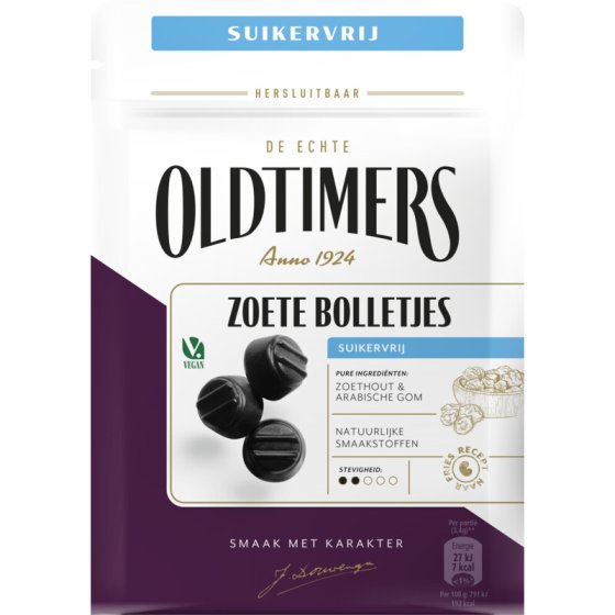 Oldtimers Zoete Bolletjes Zuckerfrei 100g