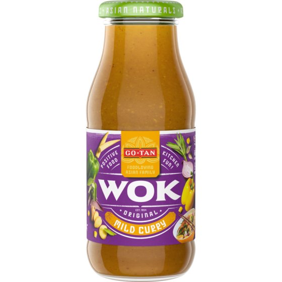 Go Tan Woksaus Curry mild Wok Soße 240ml