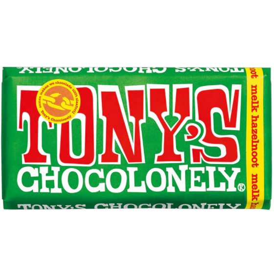 Tonys Chocolonely Vollmilchschokolade 32% Haselnuss 180g (MHD 26.06.2026)