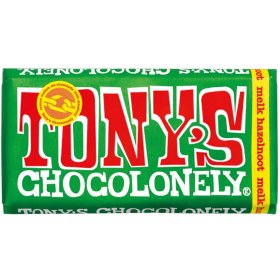 Tonys Chocolonely Vollmilchschokolade 32% Haselnuss 180g...