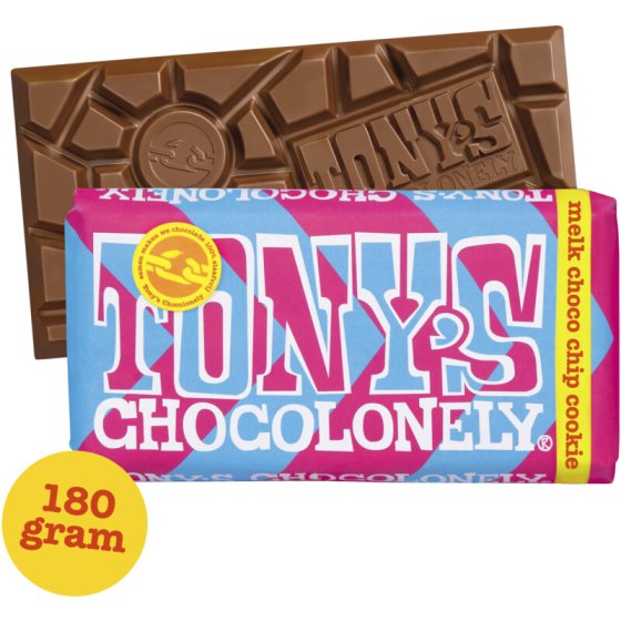 Tonys Chocolonely Melk Chocolate Chip Cookie 180g (MHD 10.07.2026)