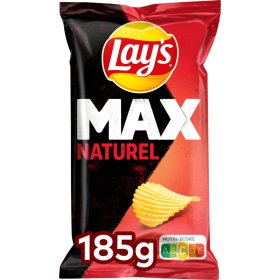 Lays MAX Naturel Chips 185g (MHD 28.02.2026)