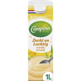 Campina Zacht & Luchtig Vanille Vla 1L (MHD 19.09.2025)
