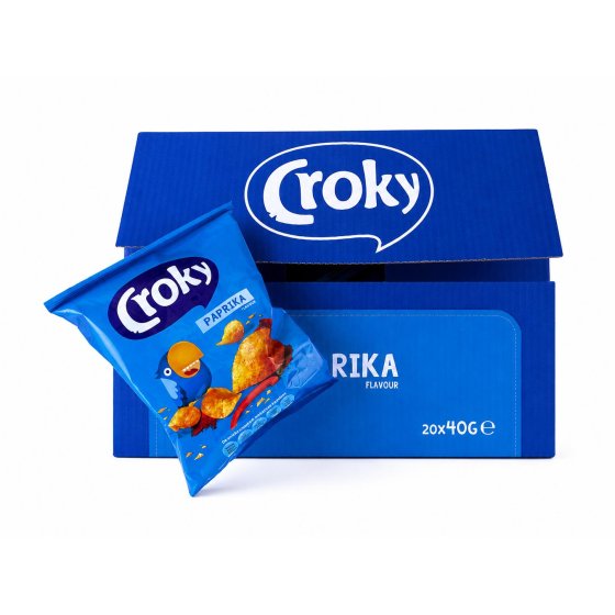 Croky Paprika Chips Big Pack 20x40g