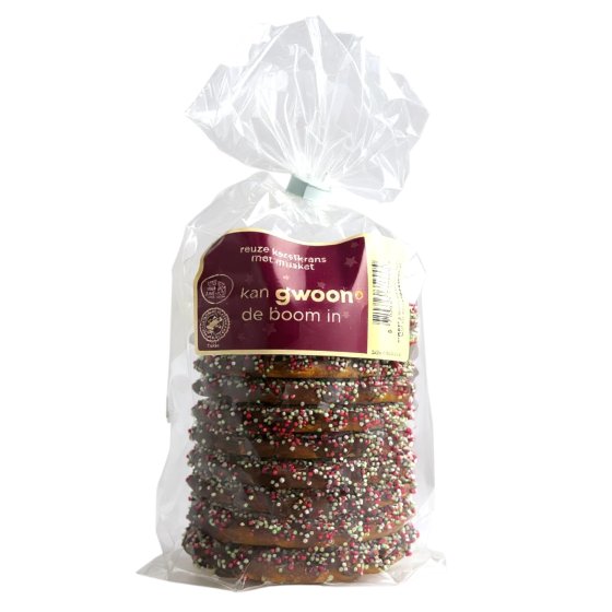Gwoon Reuze Kerstkrans met musket 410g