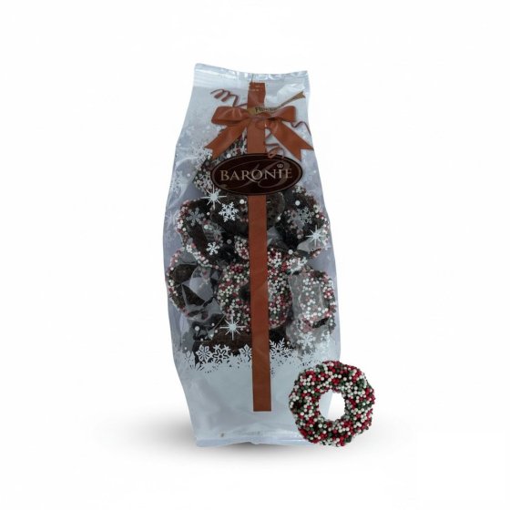 Baronie Gefüllte Kerstkransen Puur Rot-Weiß-Grün 200g