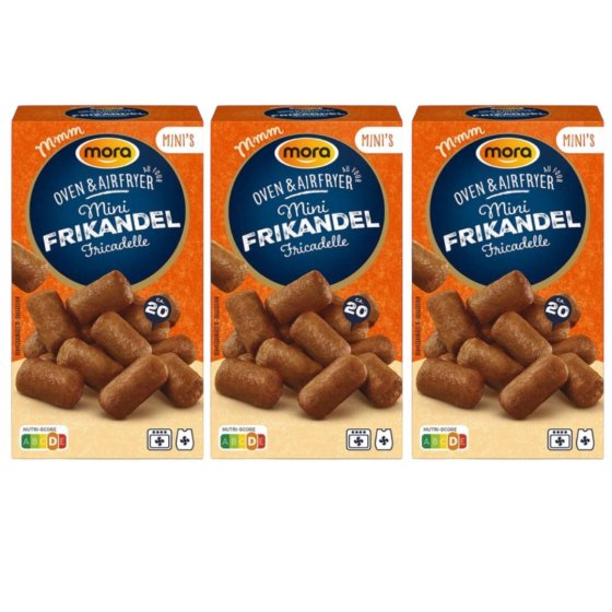 3 x Mora Oven & Airfryer Mini Frikandel 400g