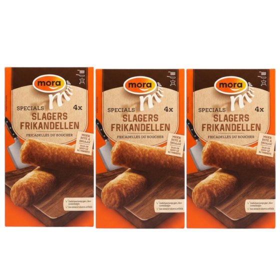 3 x Mora Slagers Frikandel 960g