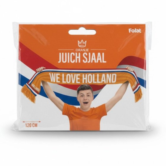 Oranje Schal We love Holland 120cm