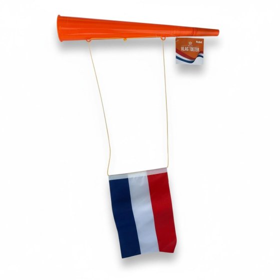 Oranje Vlag Toeter XL Fan-Tröte mit Flagge