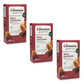 3 x Consenza Mini Snackmix Glutenfrei 702g