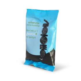 Gwoon Zoete Muntdrop Zuckerfrei 100g