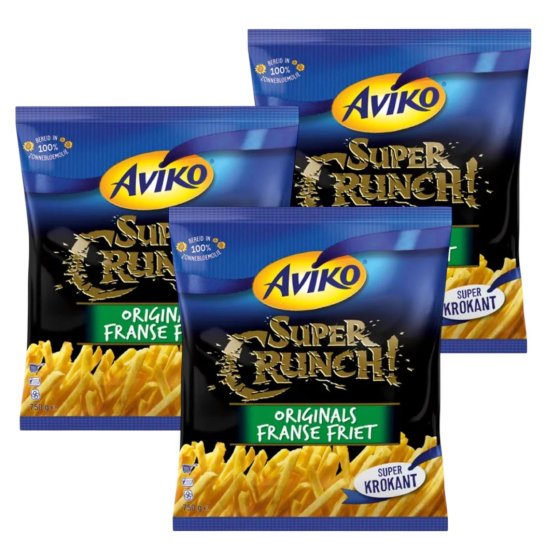 3 x Aviko Super Crunch Franse Frites 750g