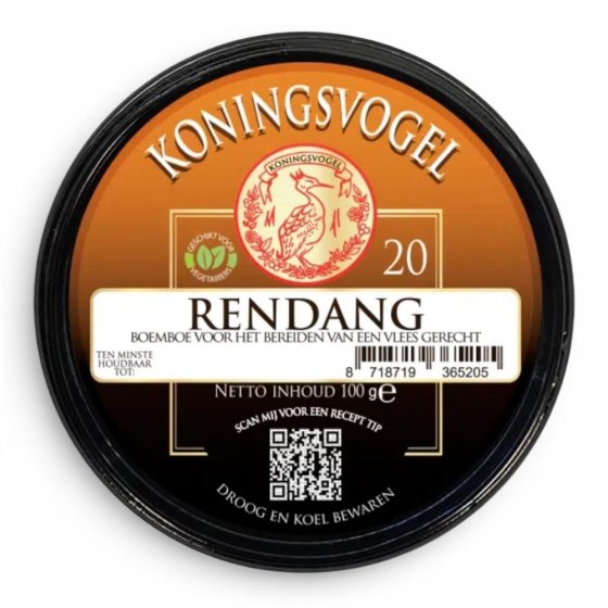 Koningsvogel Boemboe Rendang Nr. 20 100g