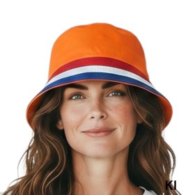 Sonnenhut Oranje-Fan mit Rot-Weiß-Blau