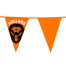 Wimpelkette Löwe Oranje 6 Meter mit 15 Wimpeln