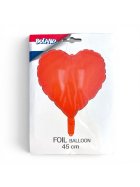 Folienballon Herz Orange 45cm