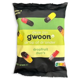 Gwoon Dropfruit Duos Zoet Lakritz süß 400g