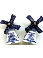 Delfts Blauw Pfefferstreuer & Salzstreuer Mühlen-Set