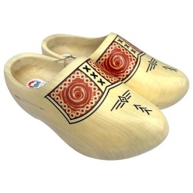 Holländische Holzschuhe Klompen Natur Gr. 43-44